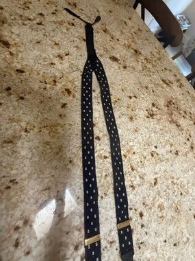 Thurston London $ design Suspenders Black and White